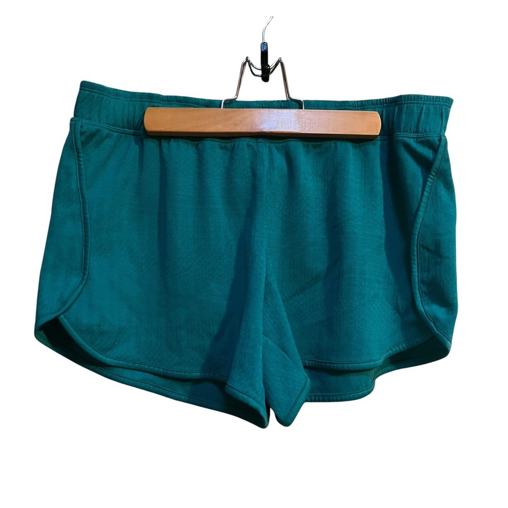 Athletic Works Women's Size Medium 8-10 Athletic Active Shorts Teal Blue Green